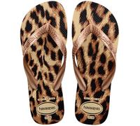 Havaianas - Top Animals, Chanclas, Cómodas, Ligeras y Duraderas, Suela con Estampado de Animal Print, Tiras Anchas y Suela Flexible, Mujer
