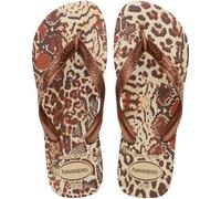 Havaianas - Top Animals, Chanclas, Cómodas, Ligeras y Duraderas, Suela con Estampado de Animal Print, Tiras Anchas y Suela Flexible, Mujer