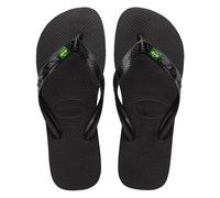 Havaianas Top Brasil, Chanclas Cómodas, Duraderas y Ligeras, con Suela Antideslizante Unisex adulto, Negro, 43/44 EU