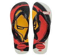 Havaianas - Top Marvel Logomanía, Chanclas Cómodas, Ligeras y Duraderas, Estampado de Superhéroes Icónicos de Marvel, Hombre
