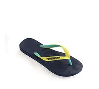 Havaianas - Top Mix, Chanclas Cómodas, Duraderas y Ligeras, Tiras Bicolor con la Bandera de Brasil, Suela Antideslizante, Adultos Unisex