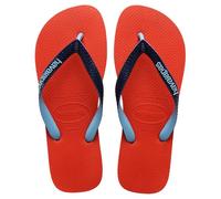 Havaianas - Top Mix, Chanclas Cómodas, Duraderas y Ligeras, Tiras Bicolor con la Bandera de Brasil, Suela Antideslizante, Adultos Unisex