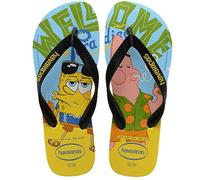 Havaianas Top Spongebob, Sandalias Unisex Adulto, White/Black, 33/34 EU