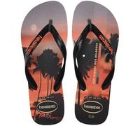 Havaianas Top Surfer I Hombre Chanclas Gris Acero/ Negro/ Naranja Atardecer 37/38 EU
