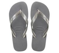 Havaianas - Top Tiras, Chanclas Cómodas, Duraderas y Ligeras, con Suela Antideslizante, Mujer, Steel Grey, 41/42 EU