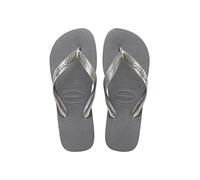 Havaianas Top Tiras (Mini Me), Sandalias Niñas, Steel Grey, 29/30