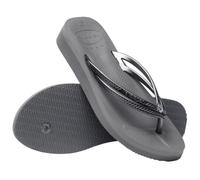 Havaianas Wedges Tongues Mujer Gris En Acier En Acier Gris 33 EU