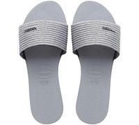 Havaianas You Malta Metallic Pantuflas/zuecos para mujer, color negro | Sandalias casuales