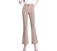 Havalix - Pantalones para mujer, AiryGrace - Pantalones de tiro alto, ultrasuaves, transpirables y elásticos, caqui, L
