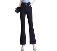 Havalix - Pantalones para mujer, AiryGrace - Pantalones de tiro alto, ultrasuaves, transpirables y elásticos, Negro, L