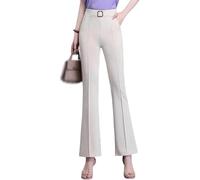 Havalix - Pantalones para mujer, AiryGrace - Pantalones de tiro alto, ultrasuaves, transpirables y elásticos, beige, M