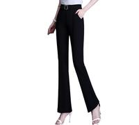 Havalix Women's Pants, Drape High Rise Pull-On Stretch Pants Breathable Women's Modern Stretch Pant (Black,3XL)