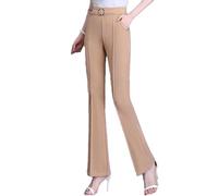 Havalix Women's Pants, Drape High Rise Pull-On Stretch Pants Breathable Women's Modern Stretch Pant (Khaki,S)