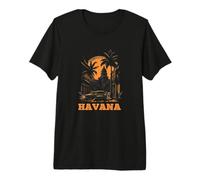 Havana Cuba Retro Orgullo Cubano Vintage 70s 80s Estilo Camiseta Premium