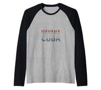 Havana Funny Retro Vintage Dicho Cuba Travel Camiseta Manga Raglan
