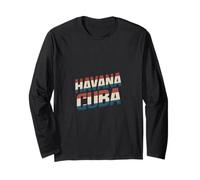 Havana Funny Retro Vintage Dicho Cuba Travel Manga Larga