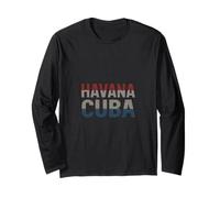 Havana Funny Retro Vintage Dicho Cuba Travel Manga Larga