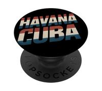 Havana Funny Retro Vintage Dicho Cuba Travel PopSockets PopGrip Adhesivo