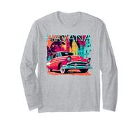 Havana Miami Spanish Cuban Flag Habana Vieja Retro Cuba Manga Larga