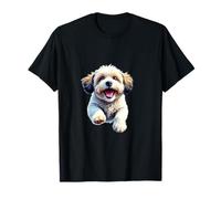 Havanese Dog Lovers Saltando Diseño Lindo Divertido Havanese Camiseta