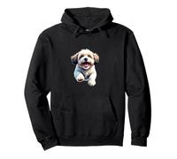 Havanese Dog Lovers Saltando Diseño Lindo Divertido Havanese Sudadera con Capucha