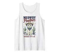 Havasu City AZ USA - Divertido diseño de gato Meowdy Pawtner Camiseta sin Mangas