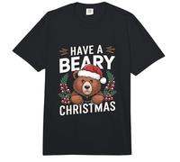 Have A Beary Christmas - Divertido Oso de Juego de Palabras de Navidad Comfort Colors Adult Heavyweight T-Shirt