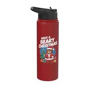 Have A Beary Christmas - Divertido oso de juego de palabras de Navidad Stainless Steel Insulated Water Bottle