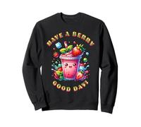 Have A Berry Good Day Kids, bonito boba de fresas kawaii japonés Sudadera