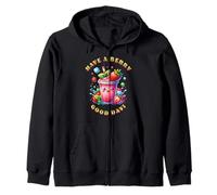 Have A Berry Good Day Kids, bonito boba de fresas kawaii japonés Sudadera con Capucha
