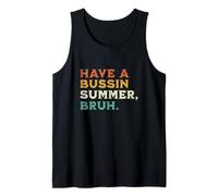 Have A Bussin Summer Brush, divertido receso escolar para maestros y niños Camiseta sin Mangas