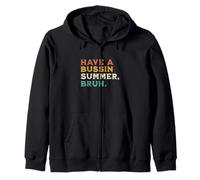 Have A Bussin Summer Brush, divertido receso escolar para maestros y niños Sudadera con Capucha