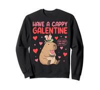 Have A Cappy Galentine Capybara Galentine's Day Sudadera