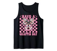 Have A Crappie Day Fish Crappie Fishing Girl Coquette Low Camiseta sin Mangas