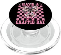 Have A Crappie Day Fish Crappie Fishing Girl Coquette Low PopSockets PopGrip para MagSafe