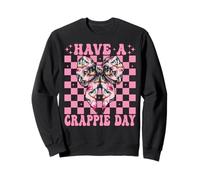 Have A Crappie Day Fish Crappie Fishing Girl Coquette Low Sudadera