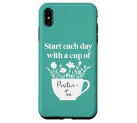 Have a Cup of Positivi-Tea Mug Start Each Day Positive Quote Carcasa para iPhone XS MAX