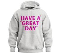 Have A Great Day Hoodie with Middle Fingers, Unisex Wear Streetwear, 2026 New Halloween Hoodie Pullover Sweatshirt (I,S)