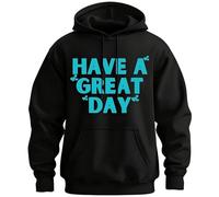 Have A Great Day Hoodie with Middle Fingers, Unisex Wear Streetwear, 2026 New Halloween Hoodie Pullover Sweatshirt (F,XXL)
