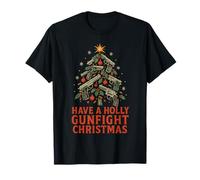 Have a Holly Gunfight Christmas, Divertidas Vacaciones de películas de acción Camiseta
