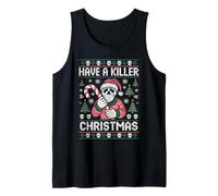 Have A Killer Christmas Funny Skull Santa Christmas Camiseta sin Mangas