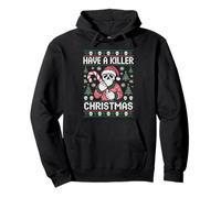 Have A Killer Christmas Funny Skull Santa Christmas Sudadera con Capucha