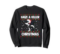 Have A Killer Whale Christmas Santa Ugly Xmas Orca Divertido Sudadera
