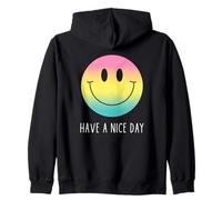 Have a Nice Day Retro Smile Face Positivo Happy Face Cute Sudadera con Capucha