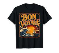 Have A Nice Trip Welle Velero Sunset Cruise Bon Voyage Camiseta gráfica económica
