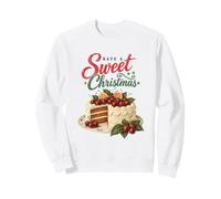 Have A Sweet Christmas Retro Cherry Cake Baking Lover Sudadera