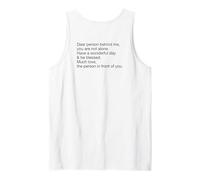 Have A Wonderful Day & Be Blessed Much Love (impresión Trasera) Camiseta sin Mangas