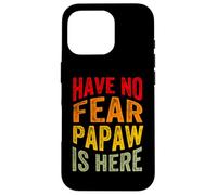 Have No Fear Papaw is Here Día del Padre Abuelo Abuelo Carcasa para iPhone 16 Pro