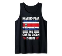 Have No Fear The Costa Rican is Here Costa Rica Flag Camiseta sin Mangas