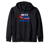 Have The Best 4th of July Happy Birthday America Patriotic Sudadera con Capucha